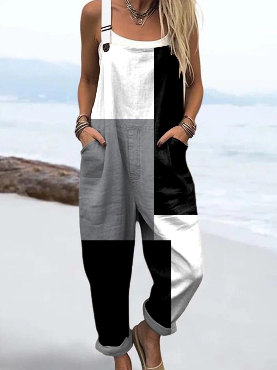 Lois & Tom's - Colorblock Relaxed Jumpsuit