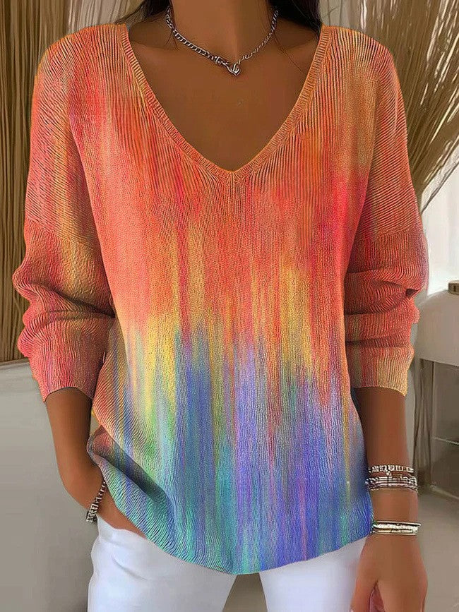 Lois & Tom's - Knit Sweater with V-Neck