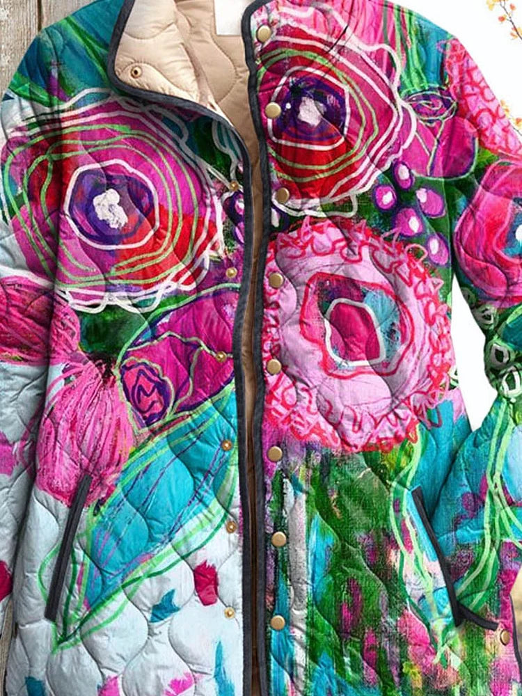 Lois & Tom's - Floral Patterned Women's Elegant Jacket