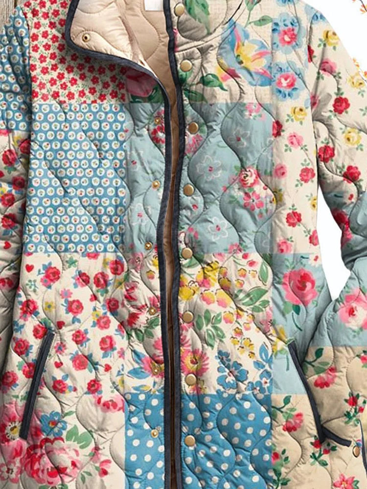 Lois & Tom's - Charming Floral Quilted Jacket