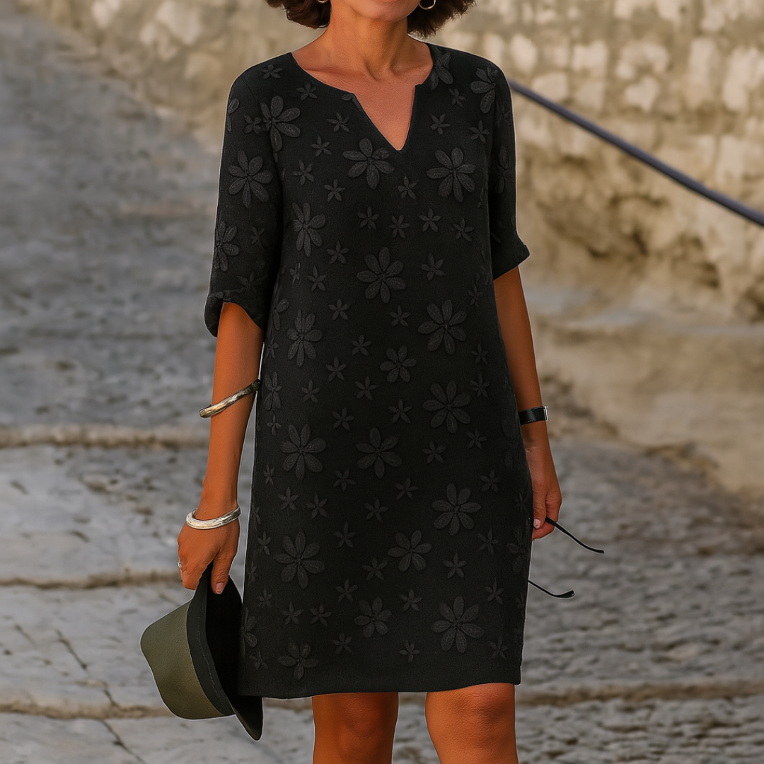 Maelys – Elegant Dress with Floral Print