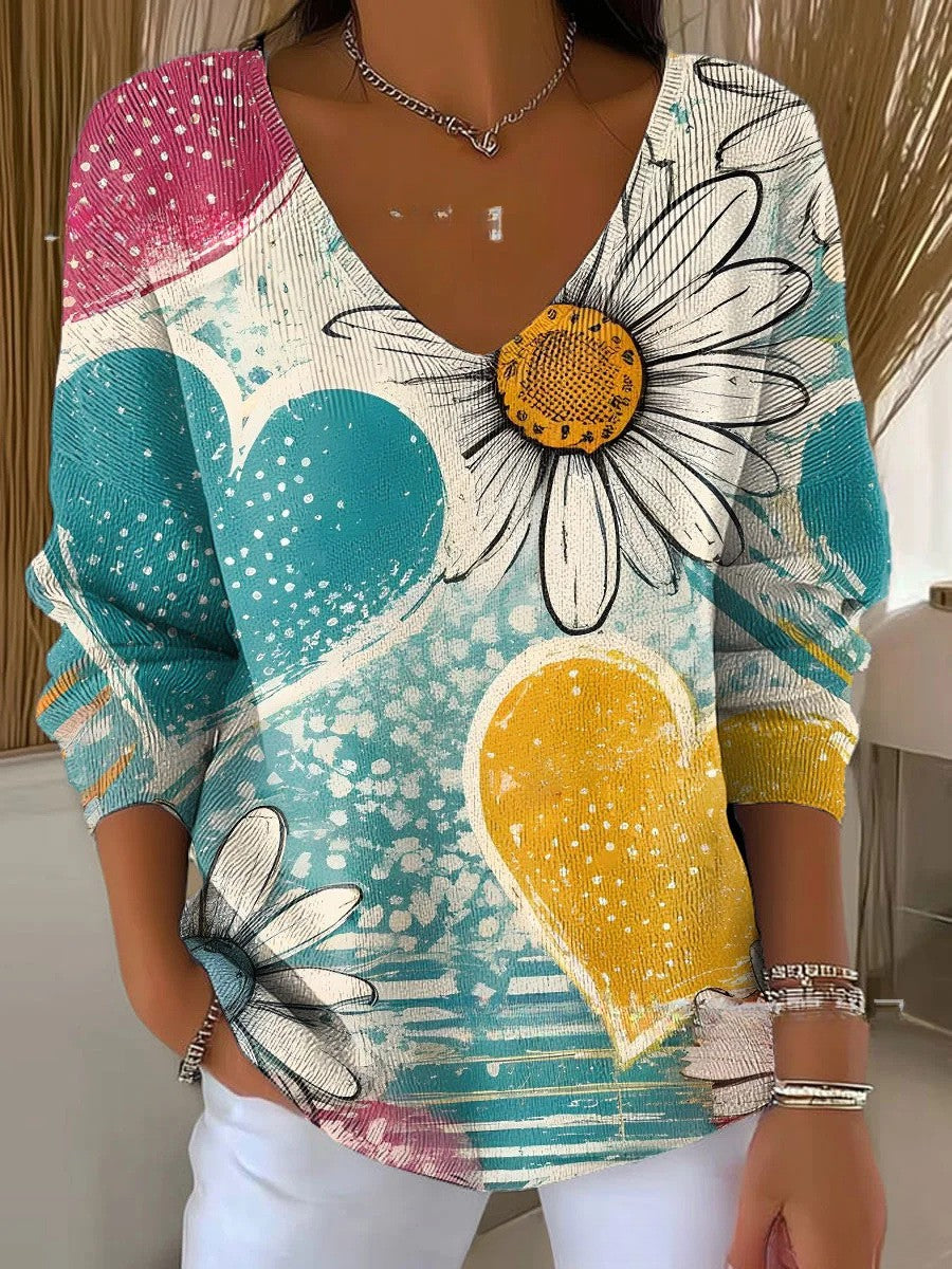 Lois & Tom's - Knit Sweater with V-Neck