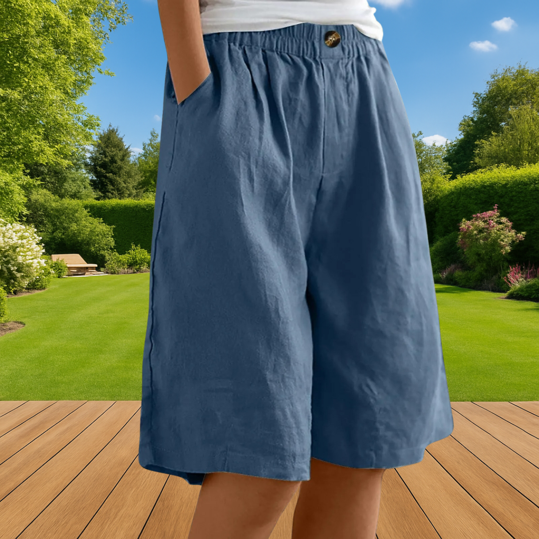 Amandine - Casual Linen Shorts