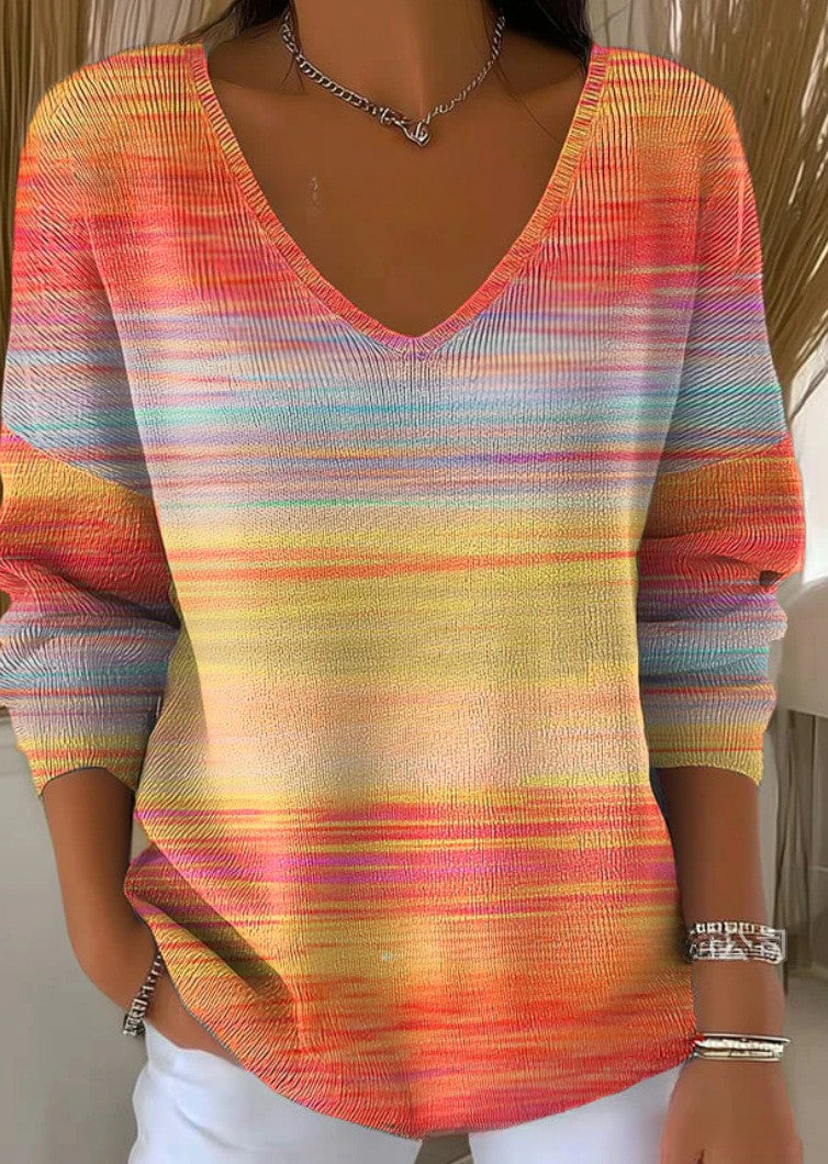Lois & Tom's - Knit Sweater with V-Neck