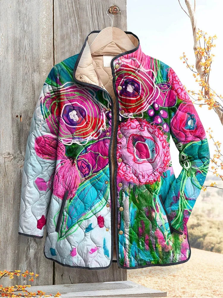 Lois & Tom's - Floral Patterned Women's Elegant Jacket