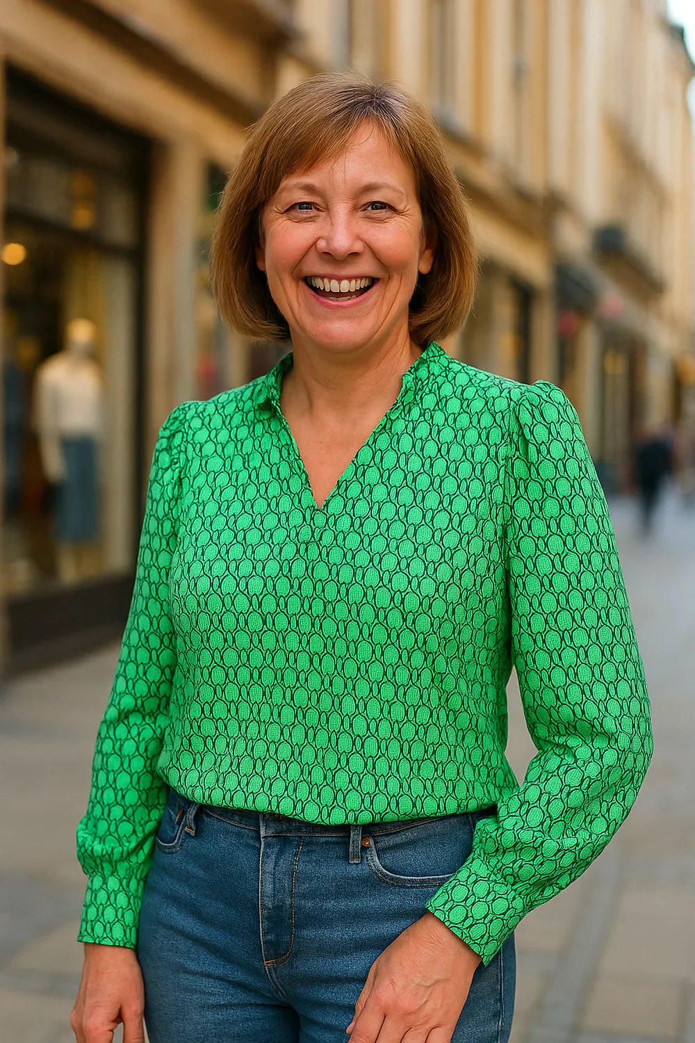 Lori - Patterned Blouse