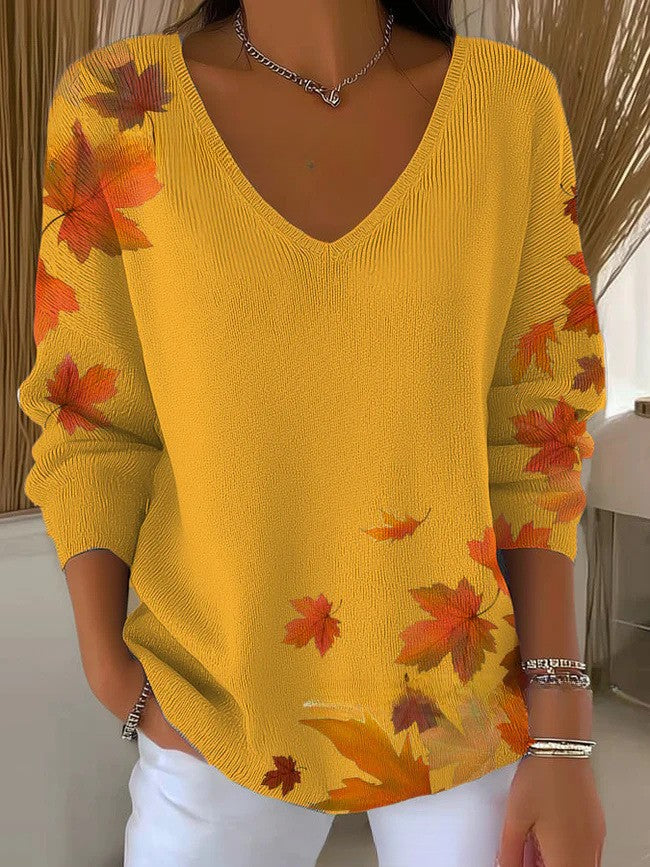 Lois & Tom's - Knit Sweater with V-Neck