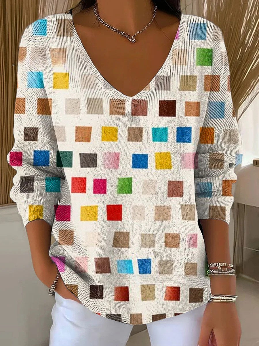Lois & Tom's - Knit Sweater with V-Neck