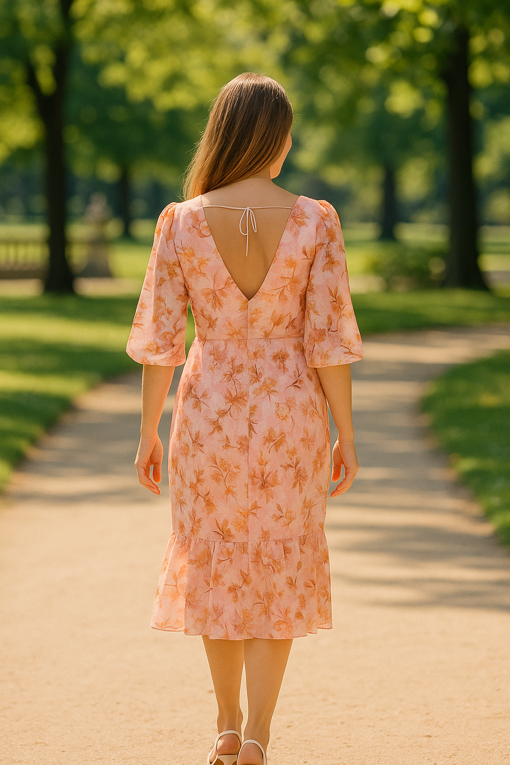 Amelie - Maxi Dress with Flowerprint