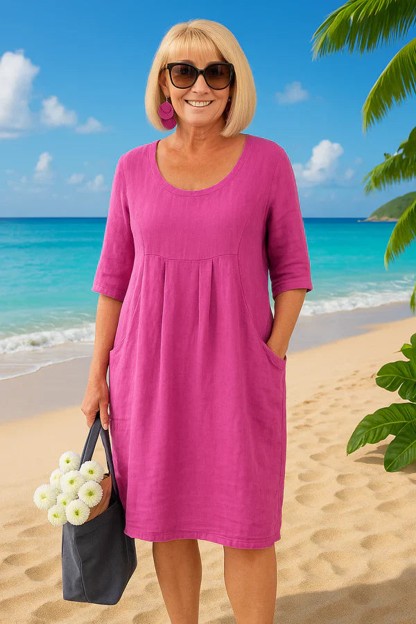 Roux - Linen Dress with Pockets