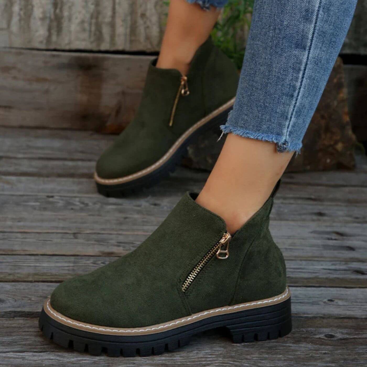 Merle - Chunky Heel Ankle Boots