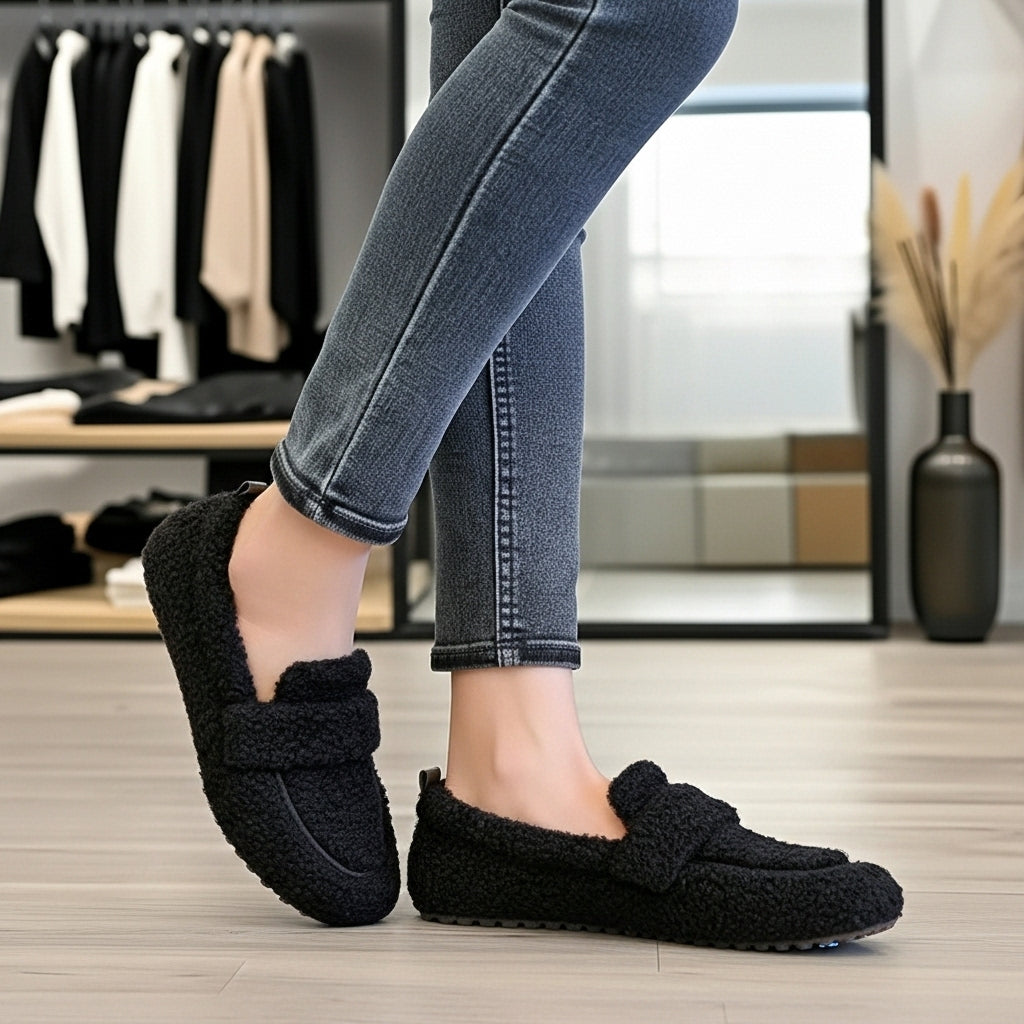 Armine - Warm Slippers with Non-Slip Sole