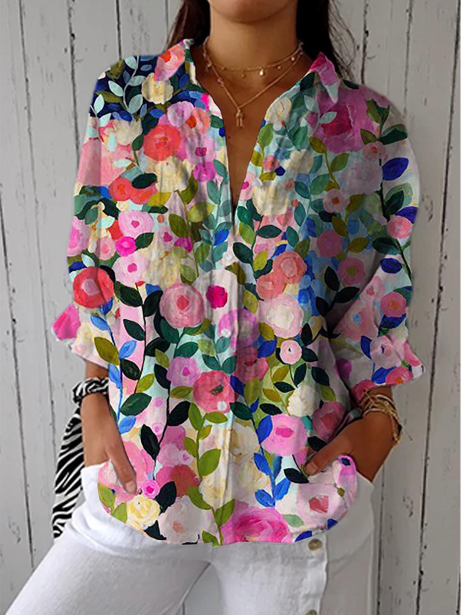 Lois & Tom's - Bloom Canvas Blouse