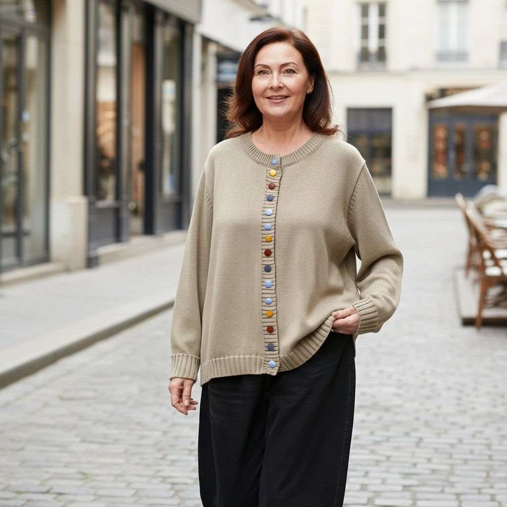 Delphine - Knitted Wool Cardigan