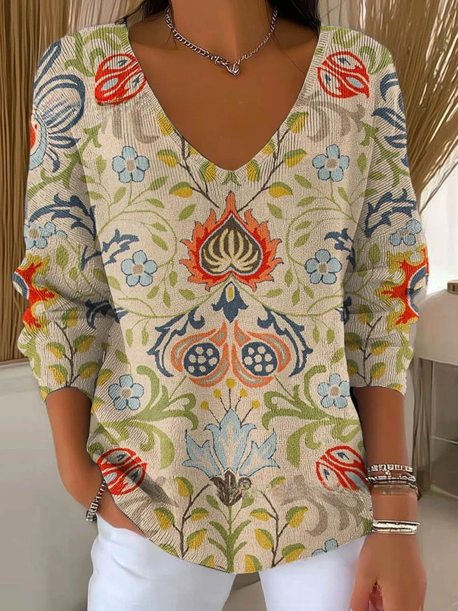 Lois & Tom's - Knit Sweater with V-Neck