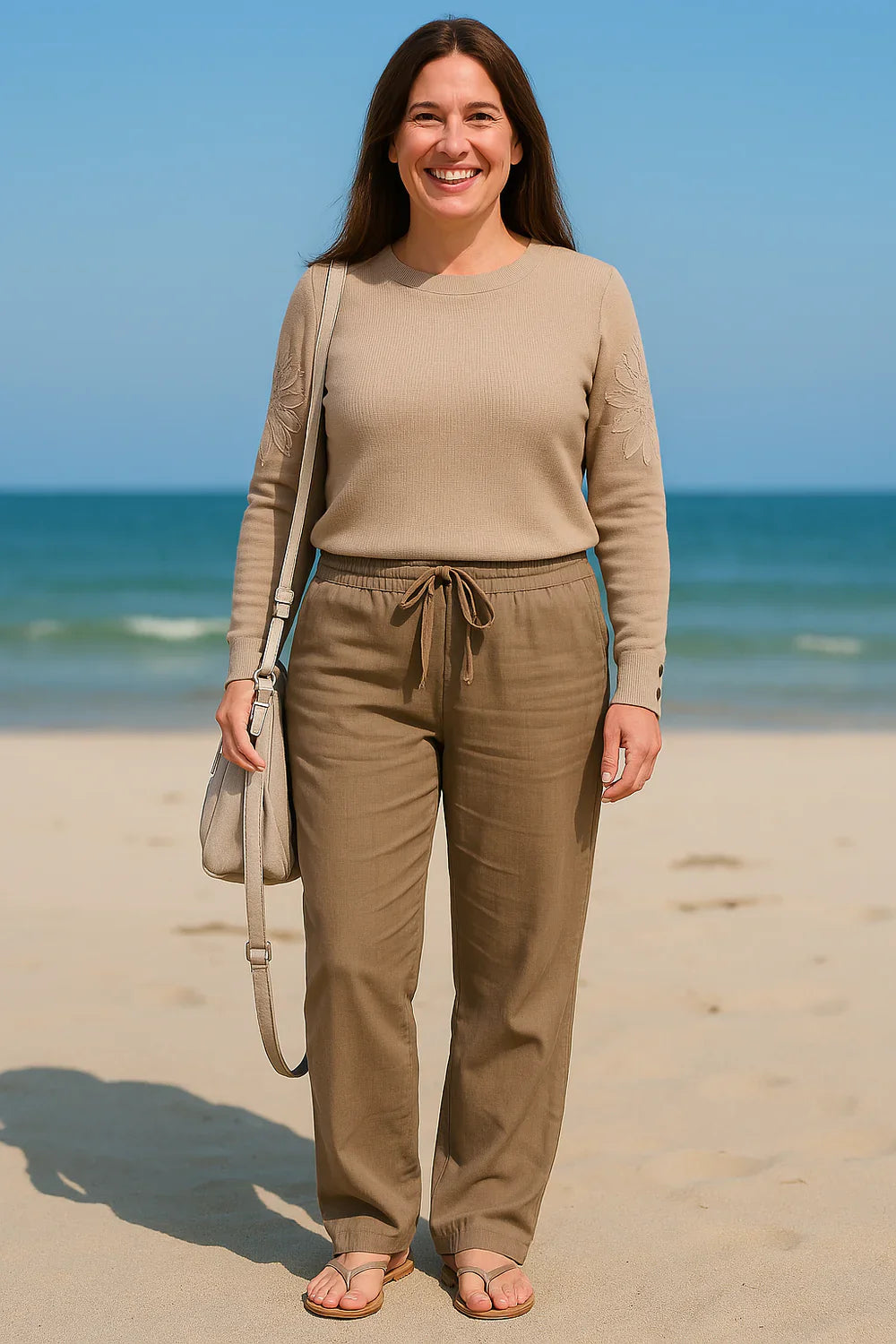 Elfie - Wide-Leg Linen Pants
