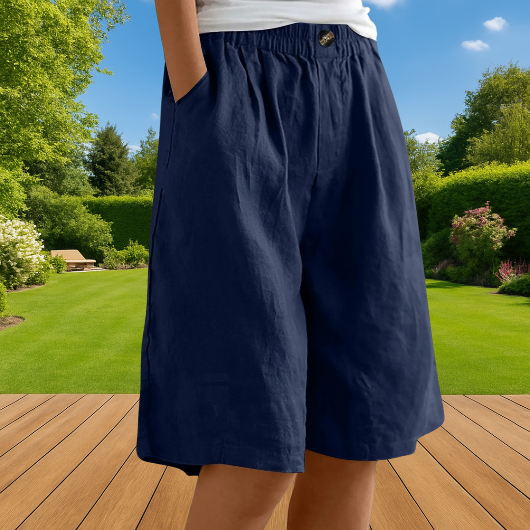 Amandine - Casual Linen Shorts
