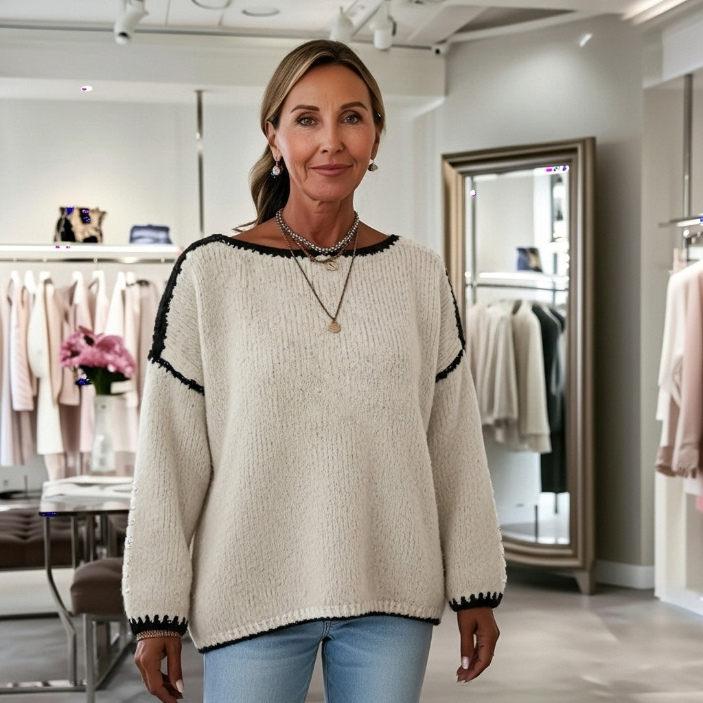 Adalie - Casual Long-Sleeve Sweater