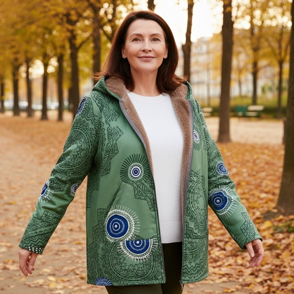 Adora - Manteau Boho Élégant