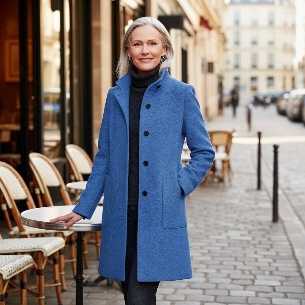Carine – Classic Wool-Blend Coat