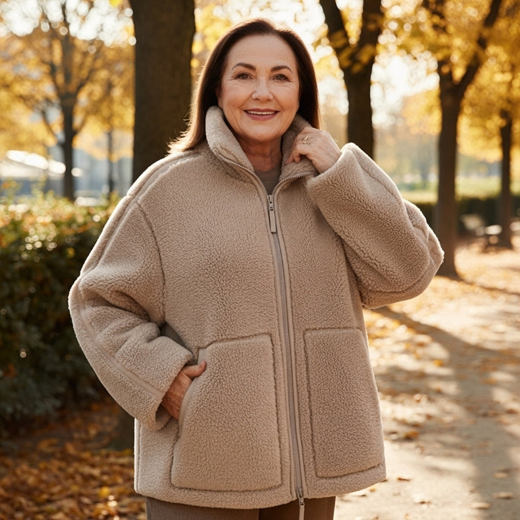 Charlotte – Lined Teddy Jacket