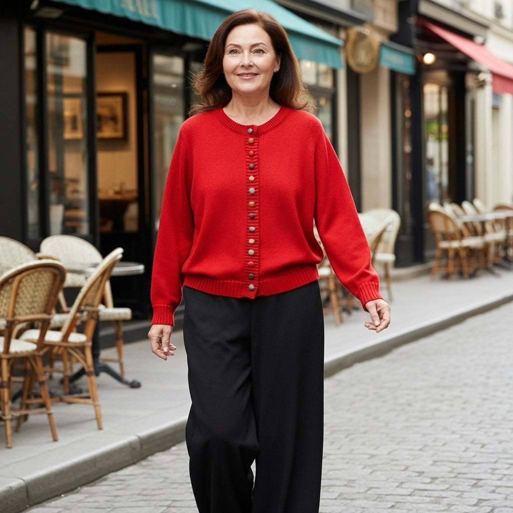 Delphine - Knitted Wool Cardigan