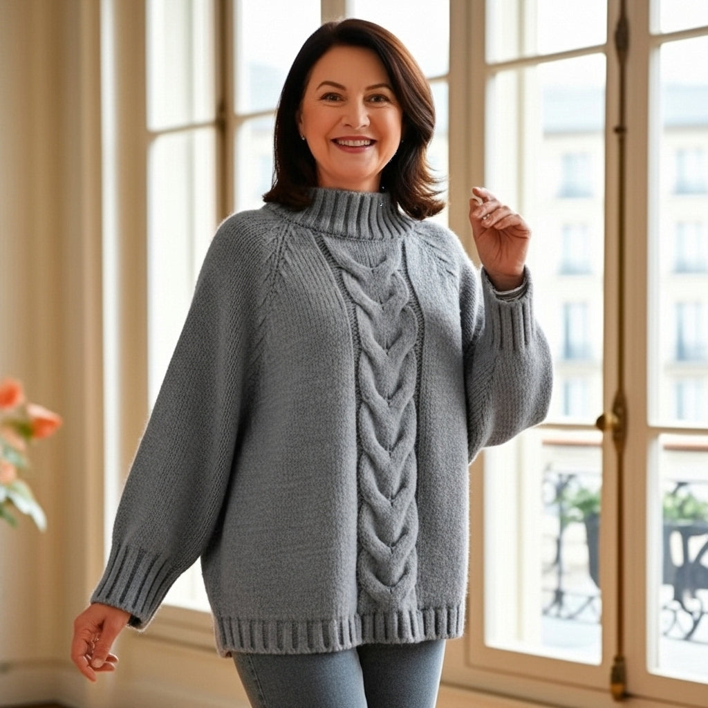 Mirla – Pull en Maille Col Montant